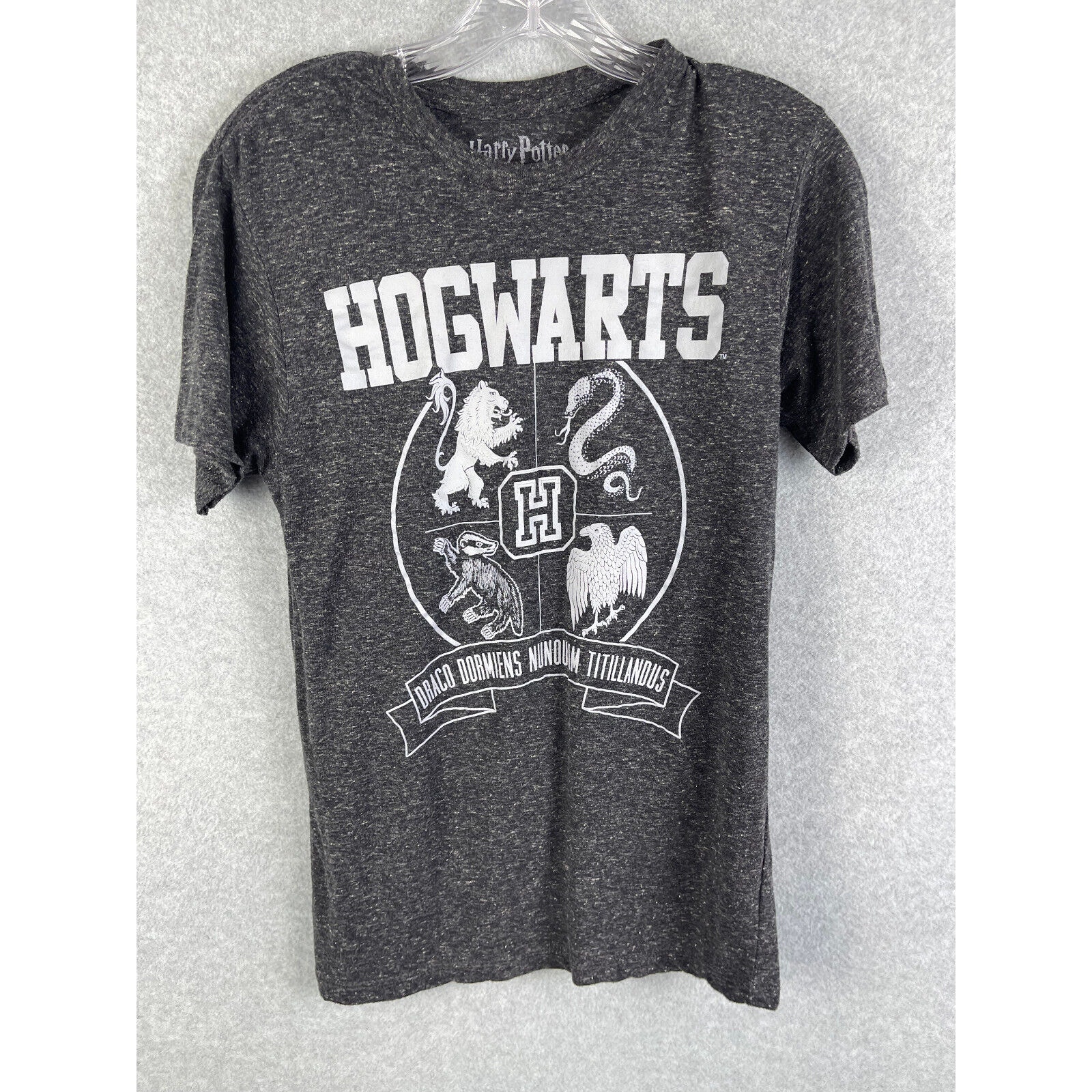 Harry Potter Hogwarts Movies Books T Shirt Mens Size S Gray